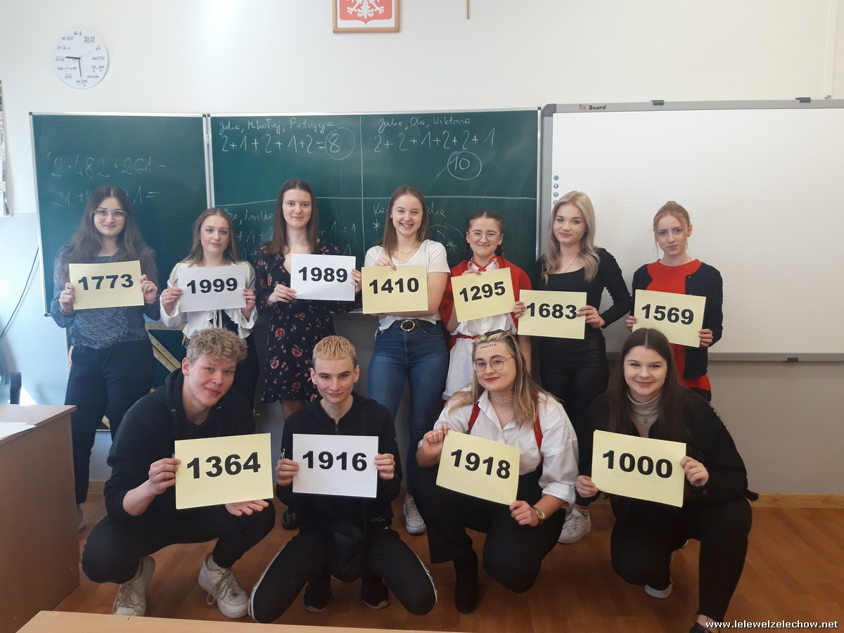 Zabawy matematyczno - historyczne z okazji Dnia Wiosny w 3c