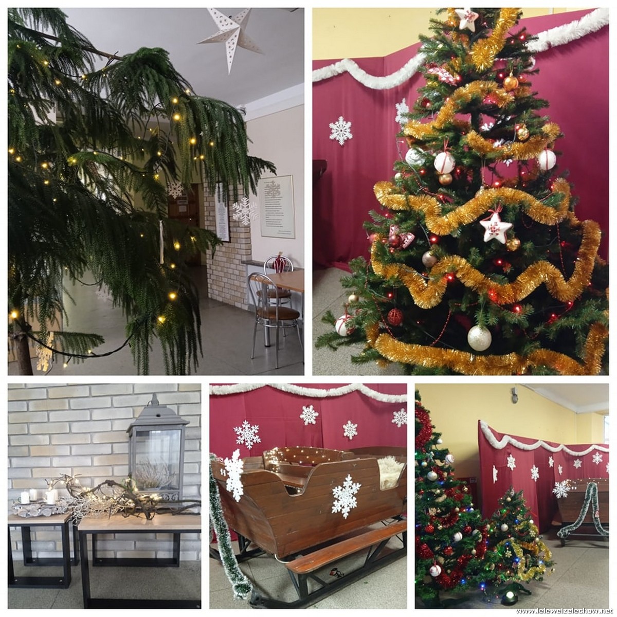 Świąteczny wystrój szkoły