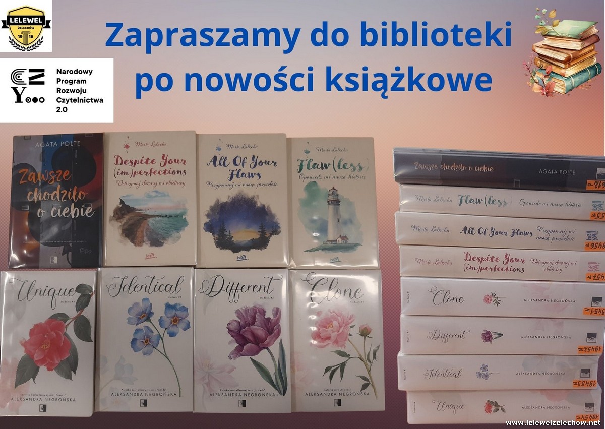 Nowe książki w naszej bibliotece szkolnej