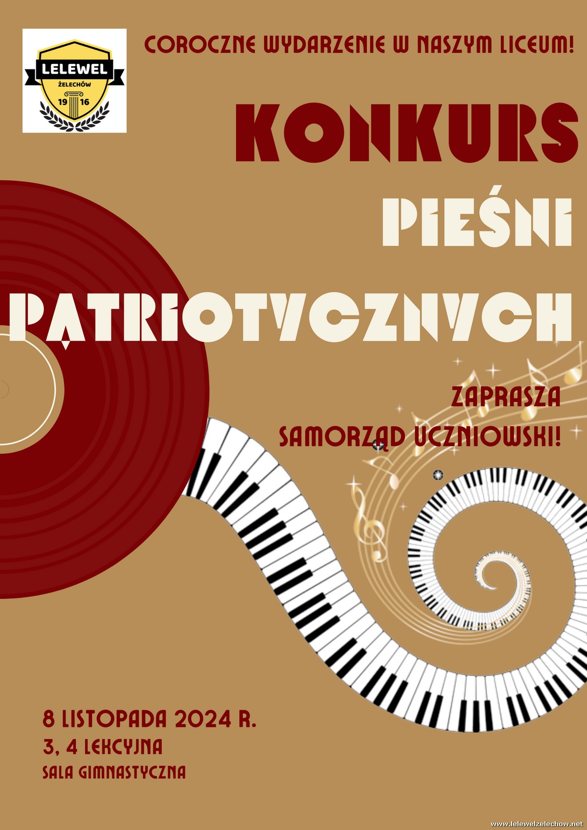 Ogłoszenie - Konkurs Pieśni Patriotycznych