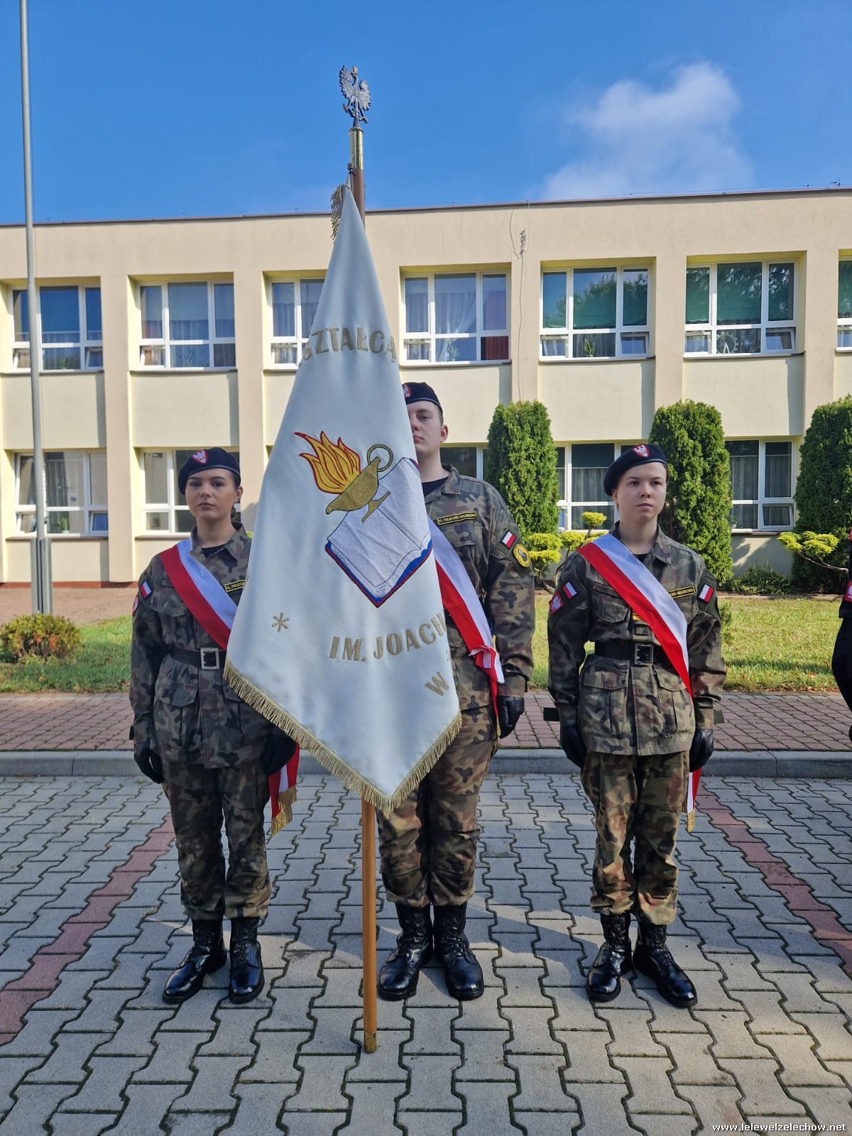 Uroczystość nadania awansów kadetom innowacji mundurowych