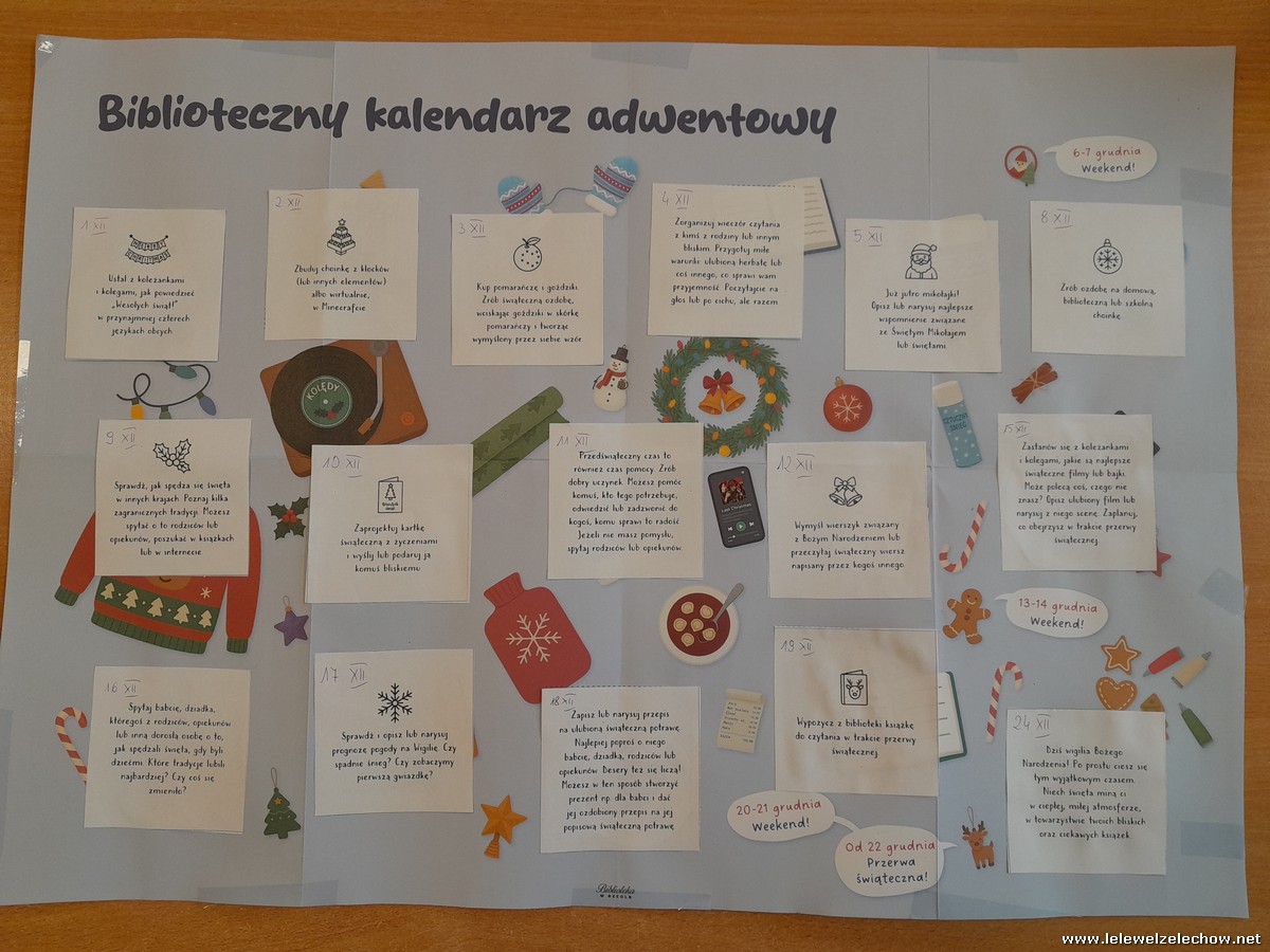 Biblioteczny kalendarz adwentowy